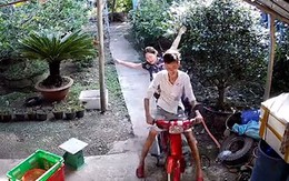 Thanh niên rồ ga xe máy làm rớt bạn gái