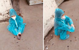 Nữ chiến binh áo xanh bé xíu xịu xiu chật vật leo xe máy