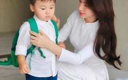 Bộ ảnh khai giảng của mẹ con Hòa Minzy gây sốt 'cõi mạng'