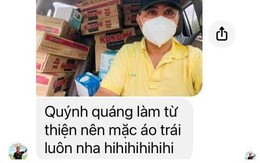 Quýnh quáng đi làm từ thiện, Quyền Linh mặc luôn áo trái
