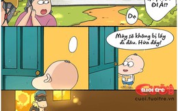 Thằng Tí trông nhà, kẻ trộm khóc thét