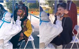 Tôn Ngộ Không và Trư Bát Giới lấy mẫu xét nghiệm Covid