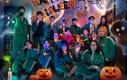 Công ty nhà người ta lên đồ chơi Halloween phong cách 'Squid game'
