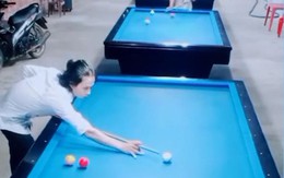 Chàng trai đánh bida 3 băng một mình vì chơi như hack