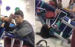 Cô gái bị 'nghiệp quật' khi trêu bạn trai đang ngủ