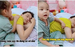 Ba uống rượu say, con gái bênh chằm chặp