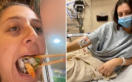 Cô gái ăn buffet cho bõ đến mức... nhập viện