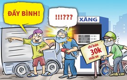 Dùng mẹo đổ xăng đầy bình