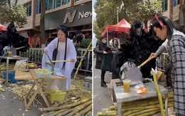 Xôn xao bộ ba Dương Quá, Cô Cô và Thần Điêu đi bán... nước mía