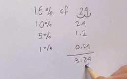 Cách tính nhẩm của người phụ nữ khiến dân mạng 'lắc não'