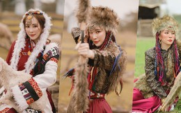 Quỳnh Nga 'xinh xỉu' với tạo hình mỹ nhân Mông Cổ ôm cừu, bắn cung