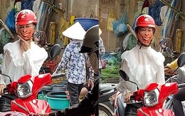 Cô gái đeo khẩu trang 'cười cả ngày'