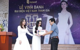 Trường phổ thông ở Bắc Ninh vinh danh nữ sinh 14 tuổi thi nhan sắc