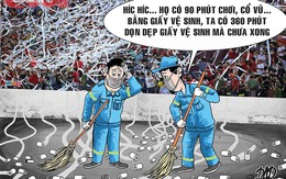 Vì một sân vận động không... giấy vệ sinh