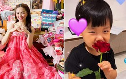 Hòa Minzy 'tan chảy' khi được con trai chúc mừng sinh nhật