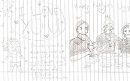 Ông xã Việt Hương xúc động nhận quà con gái tặng