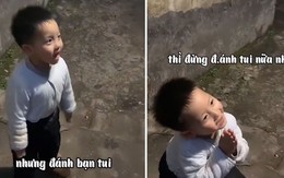 Cậu bé nổi máu anh hùng nhưng chốt câu cuối làm người xem bật ngửa