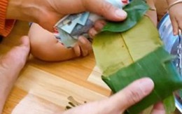 Pha bọc quà mừng thôi nôi khiến người bóc muốn quạu