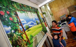 Nhà đẹp với tranh 3D