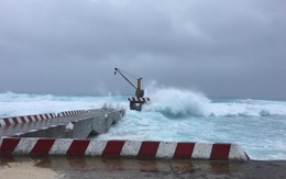 Bão số 9 đang gây gió cấp 8-9 tại đảo Song Tử Tây