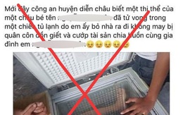 Bịa chuyện thiếu niên bị giết, giấu xác trong tủ đông lạnh
