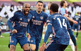 Lacazette tỏa sáng, Arsenal ngược dòng cầm chân West Ham sau khi bị dẫn 3-0