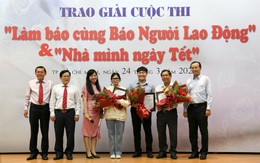 Trao giải cuộc thi Làm báo cùng báo Người Lao Động và Nhà mình ngày Tết