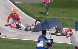 Trọng tài gây tai nạn cho tay đua ứng viên huy chương vàng Olympic