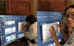 Khi cô giáo bắt vẽ nhưng không có cái hoa tay nào