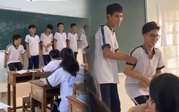 Cả lớp cười bò trước trò chơi nhún theo các dấu của bài thơ 'Sóng'