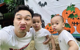 Ảnh vui sao Việt 2-11: Thành Trung vui nhộn bên hai con song sinh