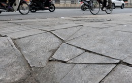 Giám đốc Sở Xây dựng Hà Nội: Đá vỉa hè nứt một phần do 'mưa xuống đá giãn nở, tự vỡ'
