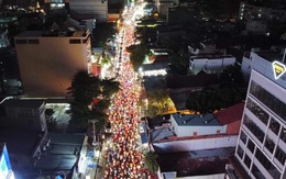 Biển người kẹt cứng ở quận Bình Thạnh lúc tan tầm