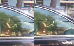 Để bé gái 4 tuổi ôm vôlăng là vi phạm pháp luật, coi thường tính mạng người khác