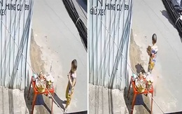 Màn giật cô hồn lễ phép của cậu bé