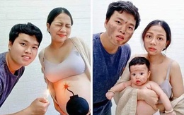 Bộ ảnh ‘nổ bom ra con’ khiến các bố mẹ trẻ khoái chí