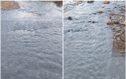 Nước suối đổi màu đục ngầu, Công ty vàng Phước Sơn nói rò rỉ nước... sạch