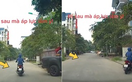 Nữ ninja chạy xe máy xi-nhan kiểu 'dương đông kích tây'