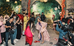 Võ Hoàng Yến, Khánh Vân vứt dép, xách váy ‘giáp lá cà' với Lệ Hằng