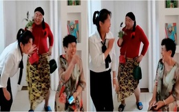 Anh chồng vui tính làm trò chọc vợ cười