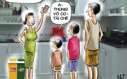 Tình huống khó xử trong... phân loại rác