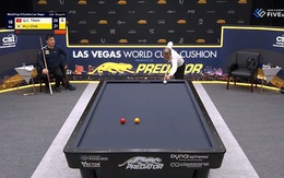 Trần Quyết Chiến giơ tay xin lỗi đối thủ sau siêu phẩm 'bida rùa'