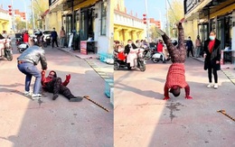 Thanh niên giả cụ bà nhảy hip hop làm người đi đường hoảng hồn