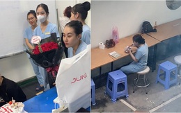 Tổ chức sinh nhật bất ngờ, cả công ty đợi 'dài cổ' nhân vật chính ngồi ăn bánh mì