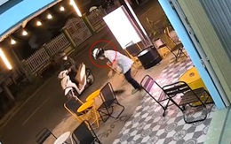 Cô gái vào mua trà sữa bị chó rượt chạy té khói