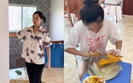 Con gái tìm cách xin ăn chực khi thấy mẹ có món gà ủ muối