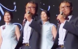 Cả hội trường vỗ tay trước màn phát biểu tấu hài của bố cô dâu