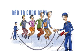 Nào ta cùng chơi team building nhảy dây