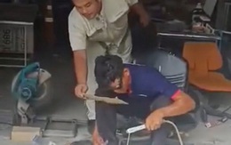 Thợ hàn bị troll tưởng kính hư