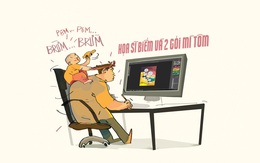 Họa sĩ biếm và 2 gói mì tôm